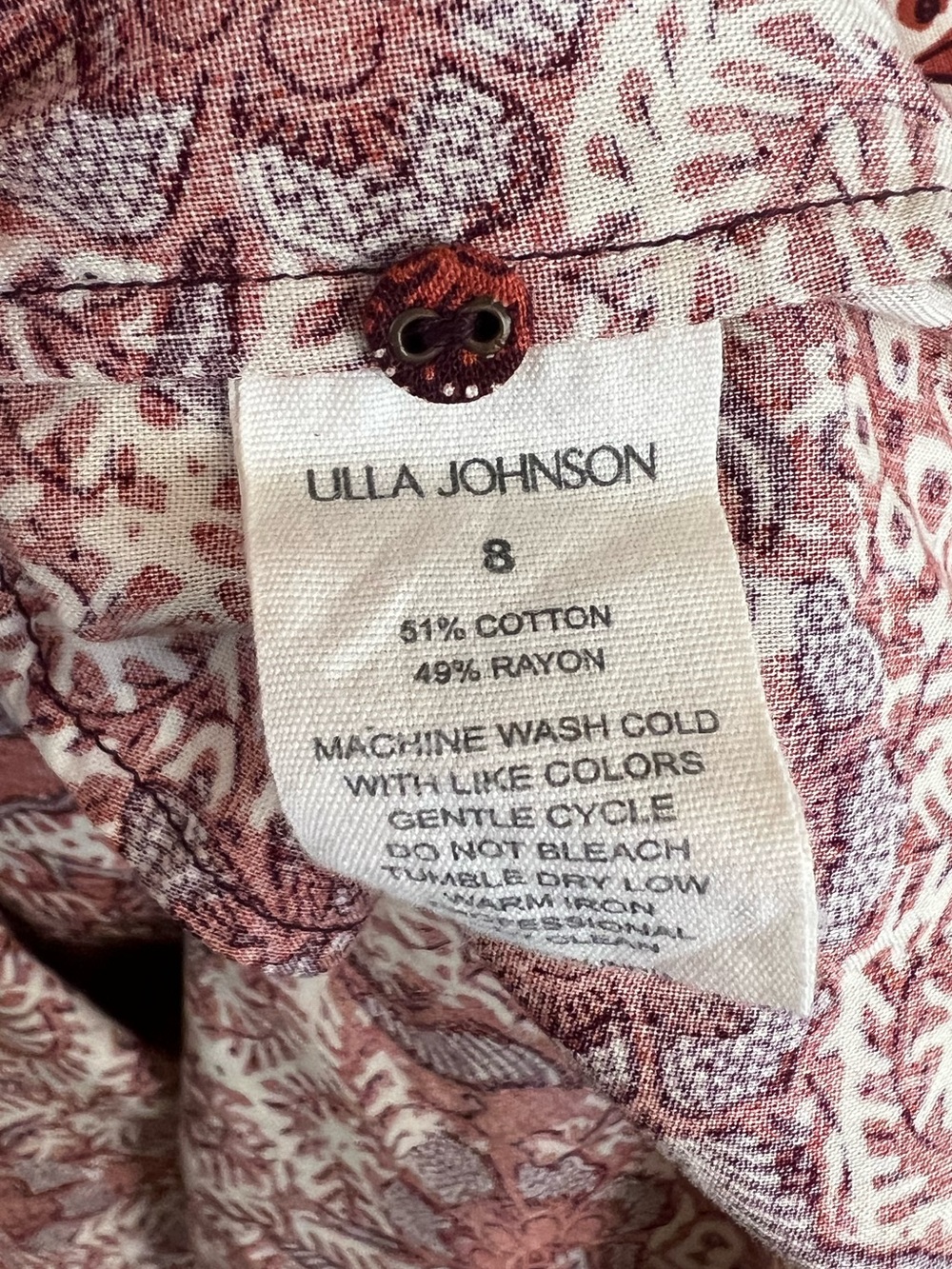 New Ulla Johnson Kasim Mini Dress Burgundy Size 8 - Picture 5 of 7
